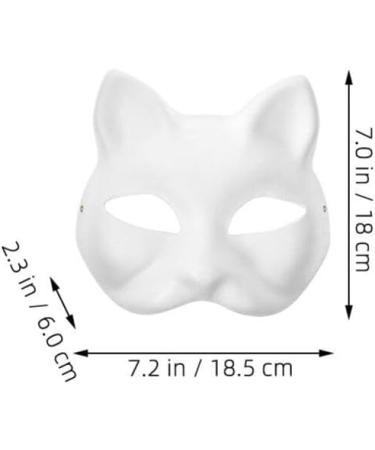Pretyzoom 9 Piece DIY White Paper Mache Half-Face Masks for Cosplay & Masquerade Parties - Unlocked Craft Accessories - Buy Online on GoSupps.com