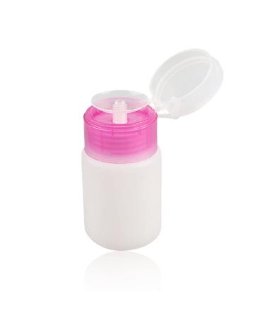 dijiusidy Empty Nail Art Bottle with Lid Refillable Polish Remover Plastic Liquid Container for Women Girls Female Accessory