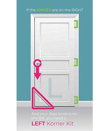 Kitty Korner Door DIY Install - Left Swing Kit | Easy Interior Cat Door Installation | Create Safe Space for Cat - Buy Online on GoSupps.com