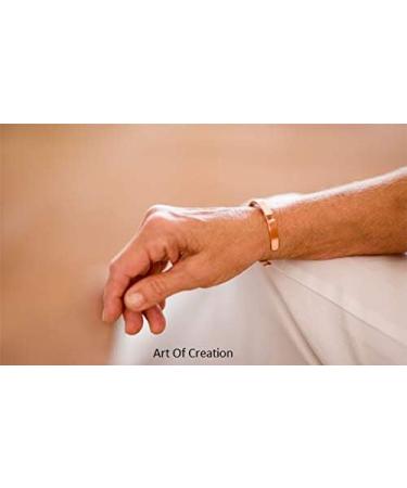 Buy Aleafa Pure Copper Bracelet Kada - Adjustable Spiritual Wrist Band for Men & Women | Pain Relief Jewelry #Aport-548 - Buy Online on GoSupps.com