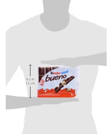 KINDER BUENO Milk Chocolate and Hazelnut Cream Candy Bars 3 Packs 2 Individually Wrapped Bars Per Pack (129g) Kinder Bueno Milk Chocolate 3 Packs (129g) - Buy Online on GoSupps.com