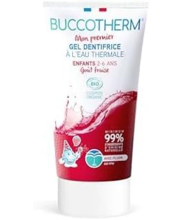 BUCCOTHERM | Child Protection Toothpaste Gel 2/6 years | Fights cavities | Strawberry flavor Sugar-free | Certified organic | 100% natural ingredients | Pack of 3x50 ml - Buy Online on GoSupps.com