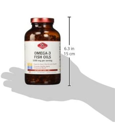 Olympian Labs Omega 3 Fish Oil 2000mg - 240 Count, 120 Servings for Heart & Joint Health - Buy Online on GoSupps.com