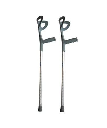 Parten Crutches for Adults Height Adjustable Medical arms Crutch Portable Lightweight Aluminum Alloy Closed-Cuff Walking Stick Decorate Lucky Star Double branch