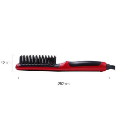 Buy Ayzal Hair Straightener Comb Matte Black - Fast Heating Anti-Scald Brush for Women with 6 Temperature Settings | International Shipping - Buy Online on GoSupps.com