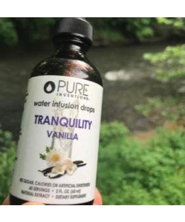 Pure Inventions Tranquility Vanilla Water Infusion Drops - Chamomile Flavored with No Sugar or Calories - 60 Servings - Buy Online on GoSupps.com