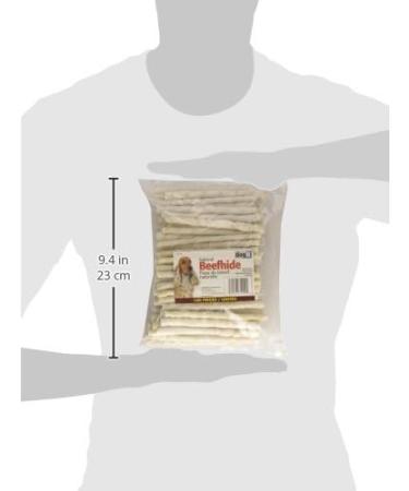 Dogit White Natural Beef Hide Chew Stick 7-8mm X 12.5cm (0.3-0.35-Inch X 5-Inch) 100 Pack 2.68 g (Pack of 100) Chew Stick - Buy Online on GoSupps.com