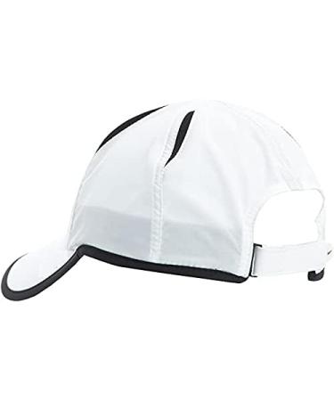 Nike Featherlight Dri-Fit Adjustable Running Cap - White/Black - One Size - Buy Online on GoSupps.com