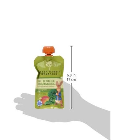 Pumpkin Tree Peter Rabbit Organics Banana Mango Kale Squeeze Pouch, Pack of 10 - 4.4oz each - Buy Online on GoSupps.com