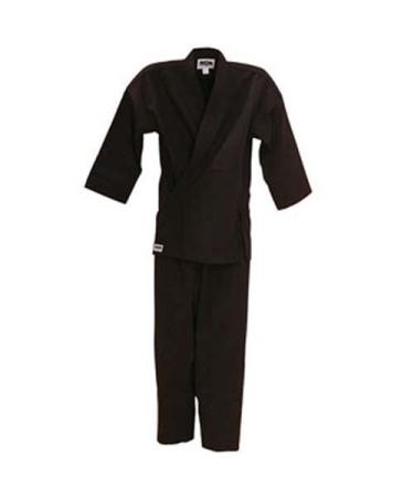 Macho 8.5oz Traditional Karate Gi / Uniform - Black / Size 4
