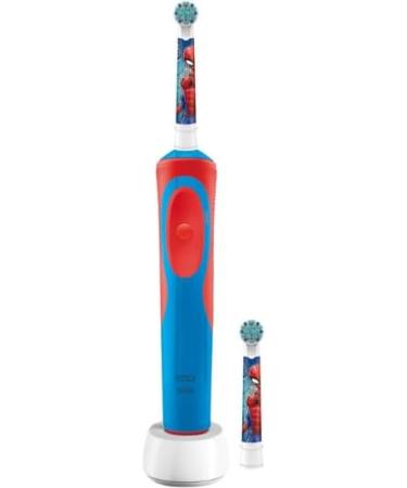 Oral-B Kids Spiderman Electric Toothbrush - 2 Brush Heads | StartPack for Children Aged 3+ - Buy Online on GoSupps.com