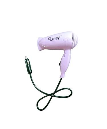 UMAY Car Styling Hair Dryer 12V Available Hot Wind and Cold Wind Folding Handle Dry Hair Clothing Something Window Defroster Drop Ship Self-Driving Travel More Convenient