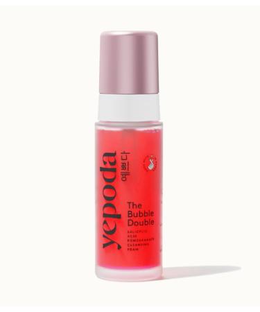 Yepoda - THE BUBBLE DOUBLE - Salicylic Acid & Pomegranate Cleansing Foam Korean Cosmetics (120ml)