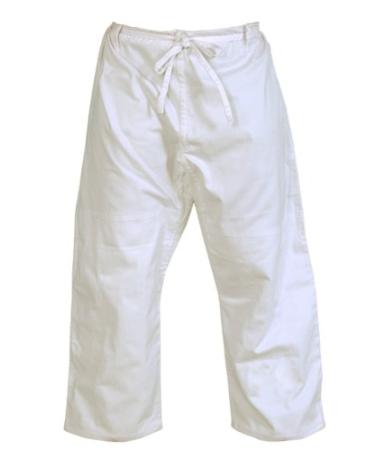 Woldorf USA Brazilian Jiu Jitsu BJJ Pants White Cotton Twill Size 8-A6 Fighting Pants, Training Pants, Pre-Shrunk, Ultra Light Weight Fabric, Soft Fabric Pants