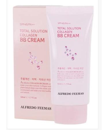 Alfredo feemas Total Solution Collagen BB cream 50ml X 1ea / Wrinkle free UV protection (SPF40 PA++) / Korean Cosmetics