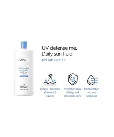 Buy MAKE P:REM UV Defense Me Daily Sun Fluid SPF 50+ PA++++ 150ml - Best Sun Protection for All Skin Types - International Shipping Available - Buy Online on GoSupps.com