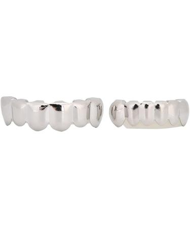 Glossy Gold-Plated Tongue & Upper Tooth Grill Cap - Hip-Hop Party Accessory Unique Prosthesis Gift - Buy Online on GoSupps.com