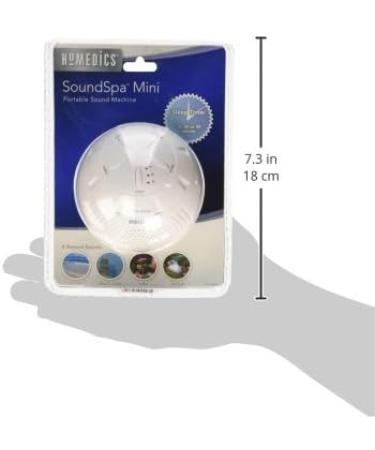 Buy Homedics Sound Spa Mini SS-MN102 White | Peaceful Sleep & Relaxation | International Shipping Available - Buy Online on GoSupps.com