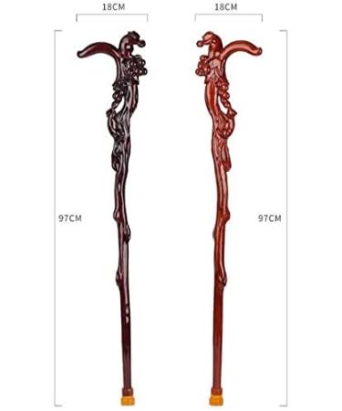 Solid Wooden Walking Cane Wood Canes Foldable Cane Crutch Wooden Walking Stick Solid Wooden Mouth Wood Hiking Stick for Thanksgiving for Elderly Seniors Safehappy - Buy Online on GoSupps.com
