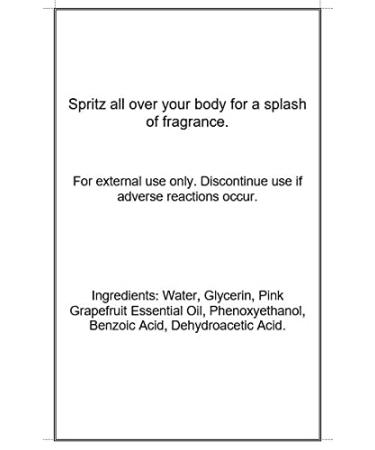 Pink Grapefruit Essential Oil Body Spray 4 ounces Body Mist for Women with Clean Light & Gentle Fragrance Long Lasting Perfume with Comforting Scent for Men & Women Cologne with Soft Subtle 4 Fluid Ounces - Buy Online on GoSupps.com