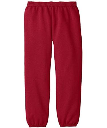Joe's USA Youth Soft and Cozy Sweatpants in 7 Colors. Sizes Youth XS-XL Large Red