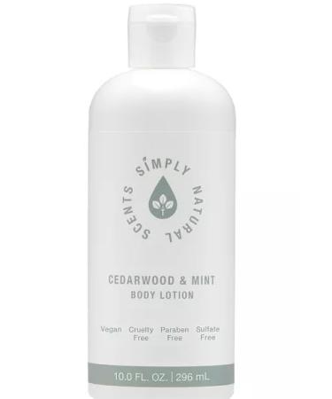 cedarwood & mint body lotion skincare 10 fl oz /296mL