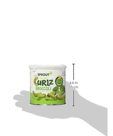 Sprout Organic Curlz Toddler Snacks - Broccoli 1.48 Oz (Pack of 1) - Healthy Organic Snack for Kids - Buy Online on GoSupps.com