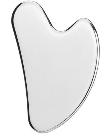 Stainless Steel Gua Sha Tool - Heart Shape Facial Massage Device for Contouring & Slimmer Face - Buy Online on GoSupps.com