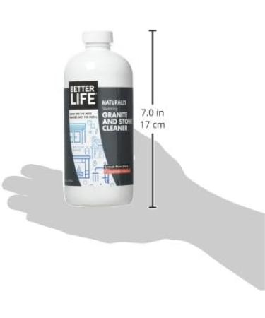 Better Life Natural Granite & Stone Cleaner - Pomegranate Grapefruit 16oz | Eco-Friendly & Effective - Buy Online on GoSupps.com
