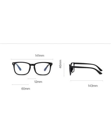 Fuqinqingoz Anti-UV Computer Reader Glasses - Trendy +150 Transparent Anti-Blue Light Eyewear for Men & Women - Buy Online on GoSupps.com