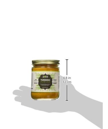 Organic Turmeric Powder Spice 8.5 oz - Glass Jar, 7.5 oz - Freshly Packed (1 Pack) - Buy Online on GoSupps.com