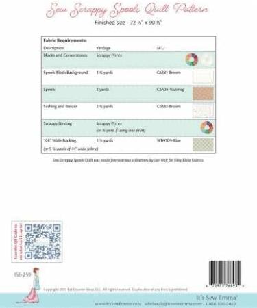 It's Sew Emma Sew Scrappy Spools Quilt Pattern - Multi Color Palette - Buy Online on GoSupps.com