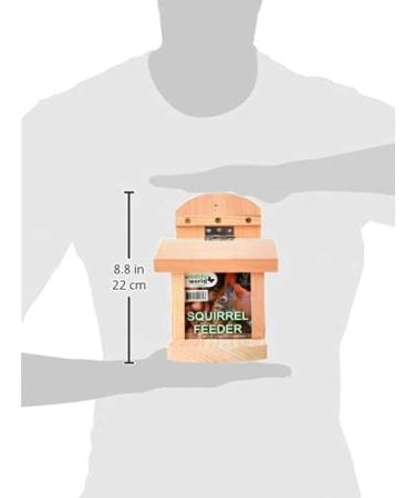 Wildlife World Wooden Squirrel Feeder with Lift-Up Lid - Garden Feeding Box - Buy Online on GoSupps.com