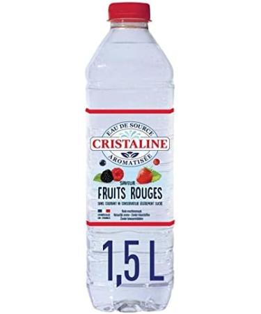 CRISTALINE - Strawberry and Raspberry Flavored Spring Water 1.50L - Set of 4 - Sold By Lot - Buy Online on GoSupps.com