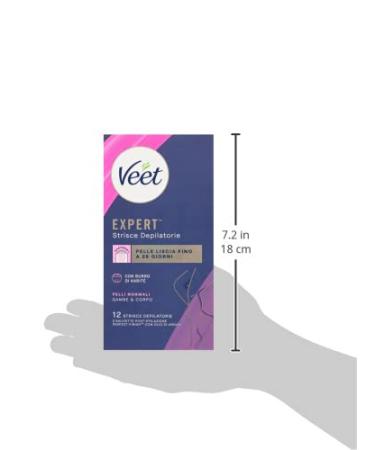 Veet Expert Mix Depilatory Strips for Legs & Body | Normal & Sensitive Skin | 40 Strips + 7 Aftercare Towels | Smooth Hair Removal - Buy Online on GoSupps.com