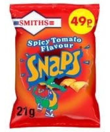 Smiths Snaps Spicy Tomato 21g PMP (Case of 30 Bags) 630 g (Pack of 1) - Buy Online on GoSupps.com
