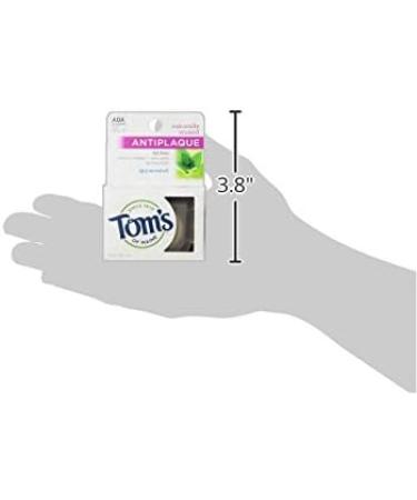 Tom s of Maine Naturally Waxed Antiplaque Dental Floss - Spearmint Flavor 32 Yards | Eco-Friendly Oral Care - Buy Online on GoSupps.com