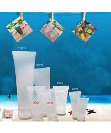 20PCS 5ML Clear Empty Refillable Plastic Soft Tubes Cosmetic Sample Bottles Jars Travel Makeup Travel Container with Screw Cap For Lip Gloss Balm Body Lotion Shower Gel Shampoo - Buy Online on GoSupps.com