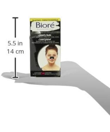 Bior Deep Cleansing Charcoal Pore Strips Value Pack for Instant Pore Unclogging and Blackhead Removal (14 Count) Charcoal 14 count (Pack of 1) - Buy Online on GoSupps.com