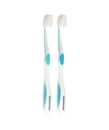 AloeSense Extra-Sensitive Toothbrush 2-pack with Travel Pouch - 1 Count - Buy Online on GoSupps.com
