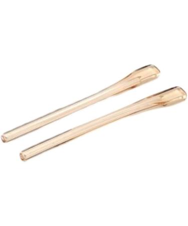 Vekker Yewear leg glasses accessories 2 pairs of beige transparent glasses end tips iron-replacement ear stockings pipes for thin metal glasses legs