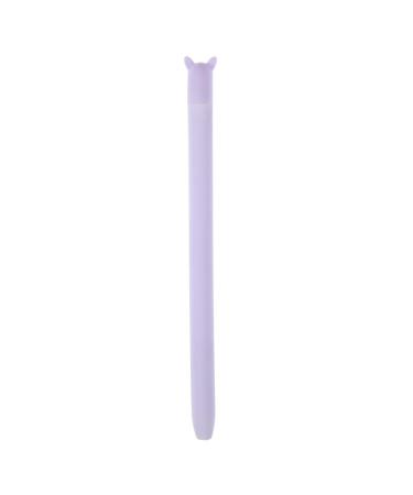 MIKIKIT 1STK Spring M cke Universal input stick Stylus pencil cover made of silicone spring mash case pen-shell made of silicone elastic pin shell silencer blushing slipproof violet 14.5x1.2cm