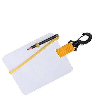 VGEBY Dive Writing Slate, Erasable Message Board with Hanging String and Pencil for Water Sport, Diving, Swimming Diving Supplies