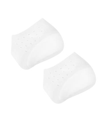 Didiseaon Heel Lift Inserts Height Increase Cushion High Heels for Women Halloween Heels for Women Dressy Inside Heighten Heel Pads Feet Heel Insoles Half Loose Sleeves Men and Women White