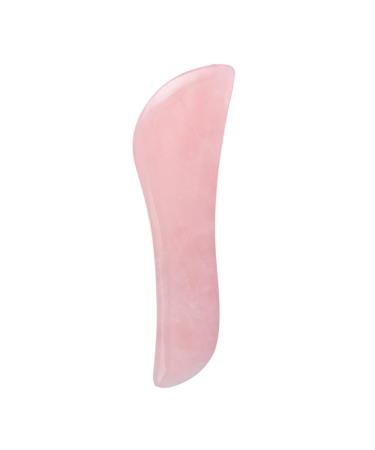 1pc Jade Gua Sha Scraper - Scraping Massage Tools for Facial & Body Care | Rose & Hibiscus Stone Beauty Roller | Spa Board 11.5*3cm - Buy Online on GoSupps.com