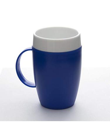 Ornamin Mug with Internal Cone 140 ml Blue and Thermal Function (Model 905) / drinking aid, coffee cup, thermo mug, cup for elderly Blue without accessories