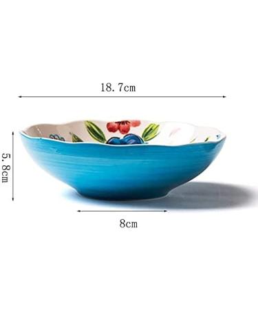 Northern Europe Kitchenware Supplies Home Hand-Painted Dishes Ceramic Dishes Bowl Bowl Soup Bowl Salad Bowl Bowl of Salad Bowl Tableware Kitchenware Onecolor - Buy Online on GoSupps.com