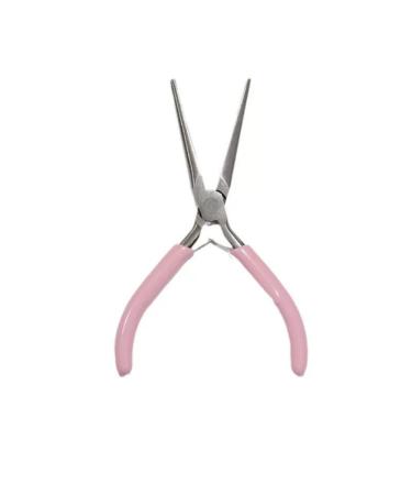 Nail Tip Pliers Professional C Curve Nail Pincher - Stainless Steel Manicure Tool for Perfect Nail Sculpting - Nail Shaping Tweezers C Curve Nail Art Tools for DIY & Nail Salon Use Pink