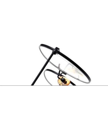 Buy Qinzhenz Retro Round Anti-Blue Light Reading Glasses - Clear Visual Goggles Unbreakable Flat Light Mirror (+350 C1) for Enhanced Comfort & Eye Protection - Buy Online on GoSupps.com