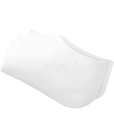 FOMIYES 1 Pair Extension pad Shoe Universal Invisible Socks Lift Supple Heel Pads Protection pad feet Heel Insoles Invisible Comfortable Heel Pads Heel Socks Heel White 11.5x7.3cm